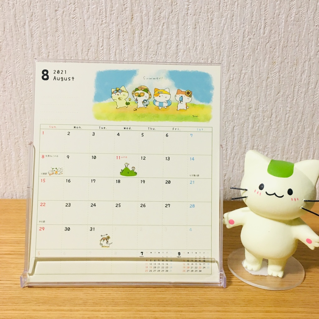 まっちゃねこ。2021年卓上カレンダー
