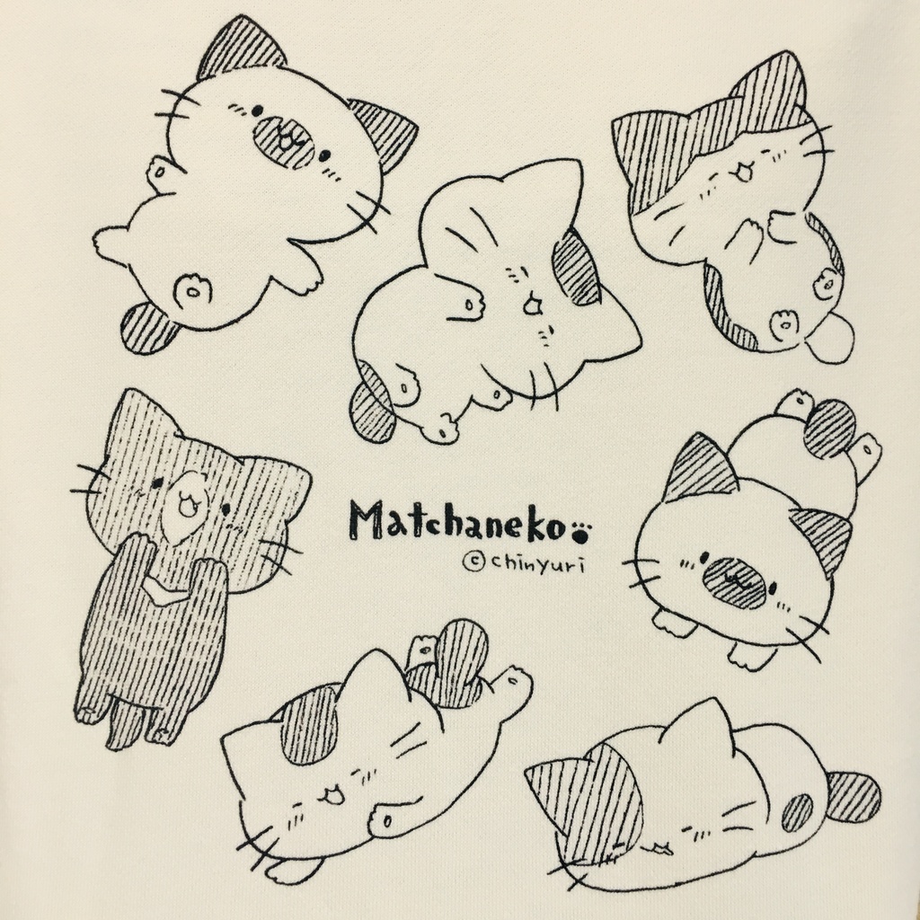 まっちゃねこ。スウェット【ねこまみれ】