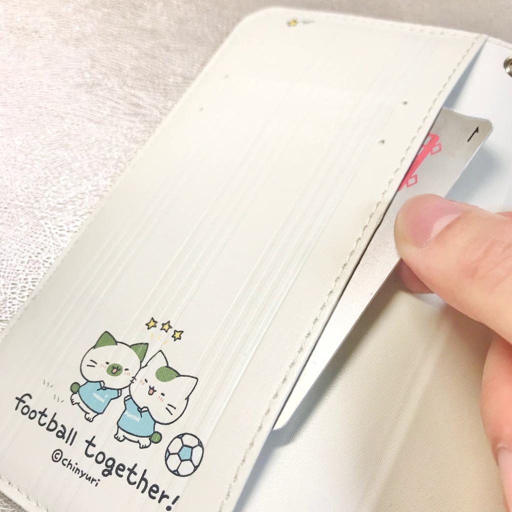 まっちゃねこ。スマホケース【サッカー】