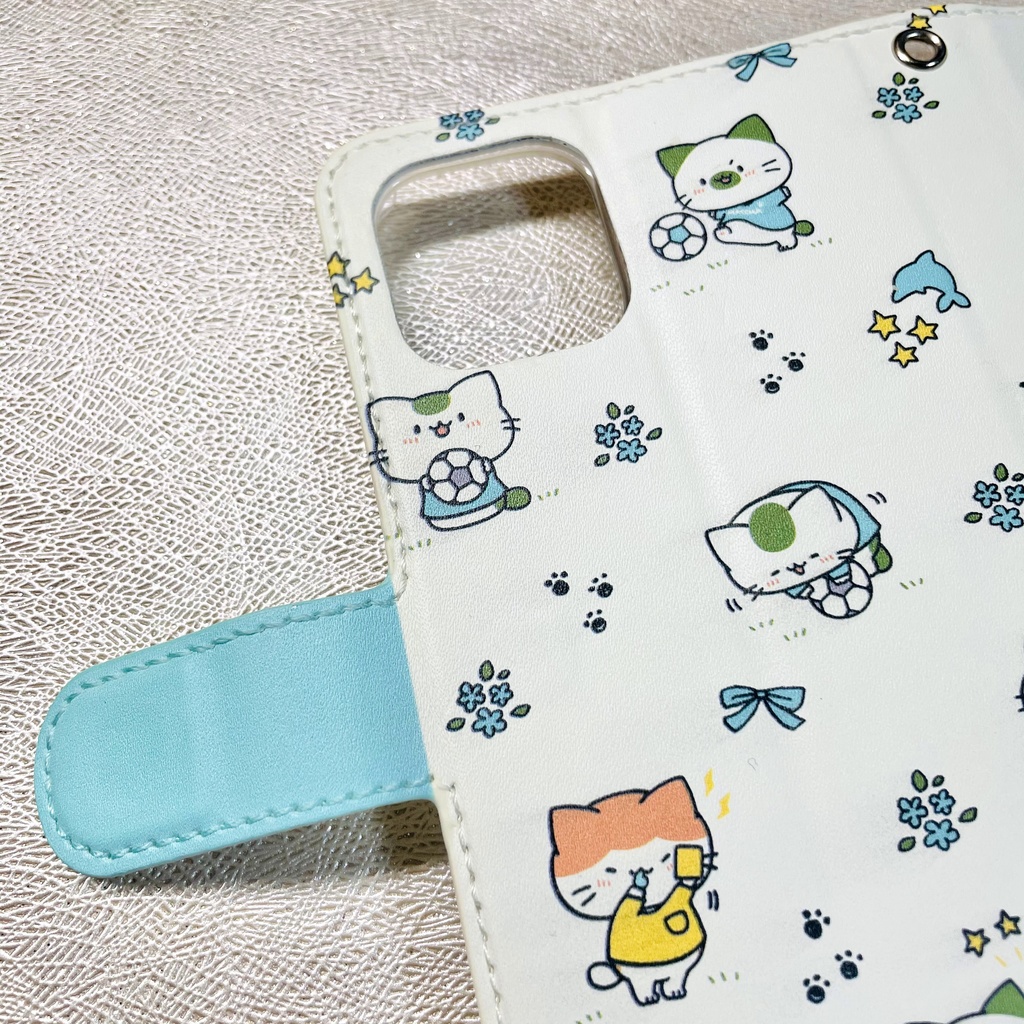 まっちゃねこ。スマホケース【サッカー】