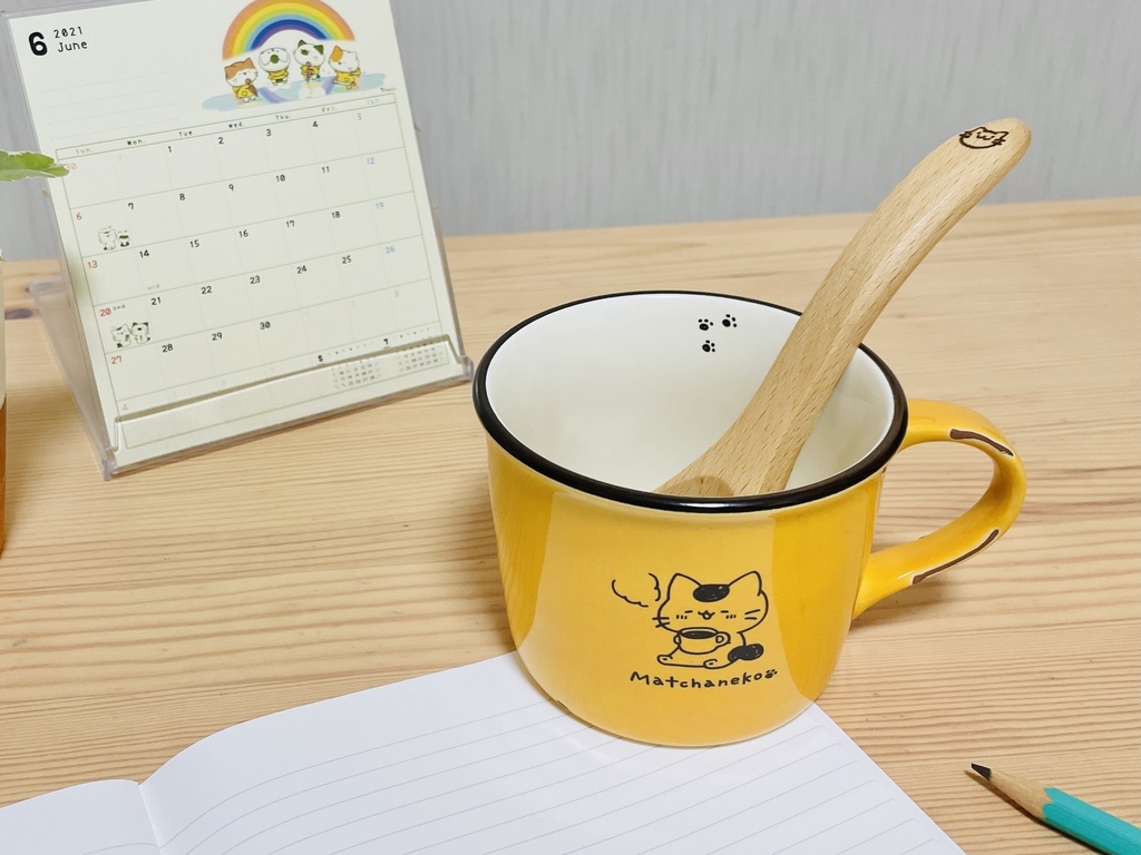 まっちゃねこ。5周年記念マグカップ