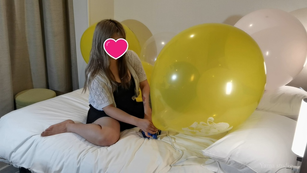 ひなちゃんのイラスト風船遊び Hina-chan's Anime balloon play