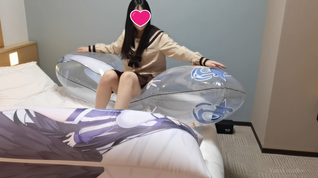 みいなちゃんの初めての空ビ遊び(修正版) Mina-chan's first inflatable play【revised】