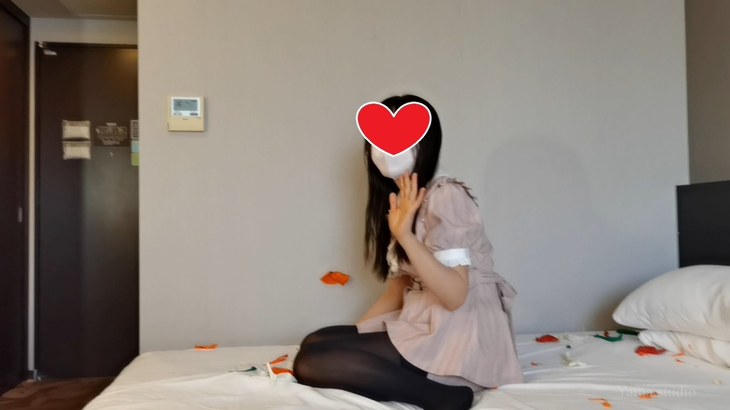 黒髪Mちゃんのお尻&針で風船割り M-chan's Ride&Pin to Pop