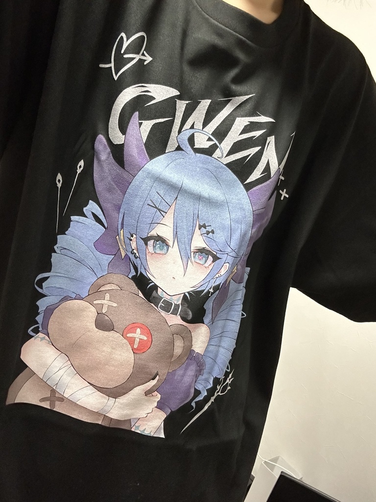 地雷系グウェンちゃんTシャツ(黒)