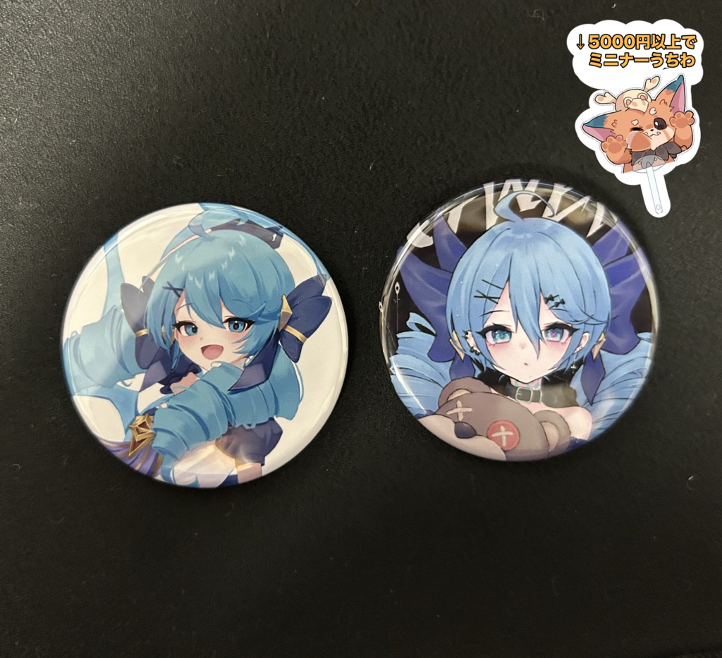缶バッジ2種（グウェン、地雷系Tシャツグウェン）