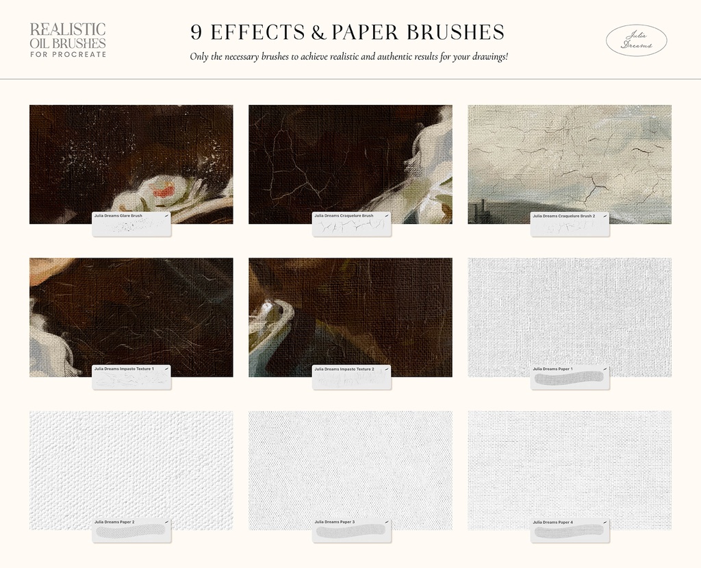 リアルなオイル Procreate ブラシ Realistic Oil Procreate Brushes