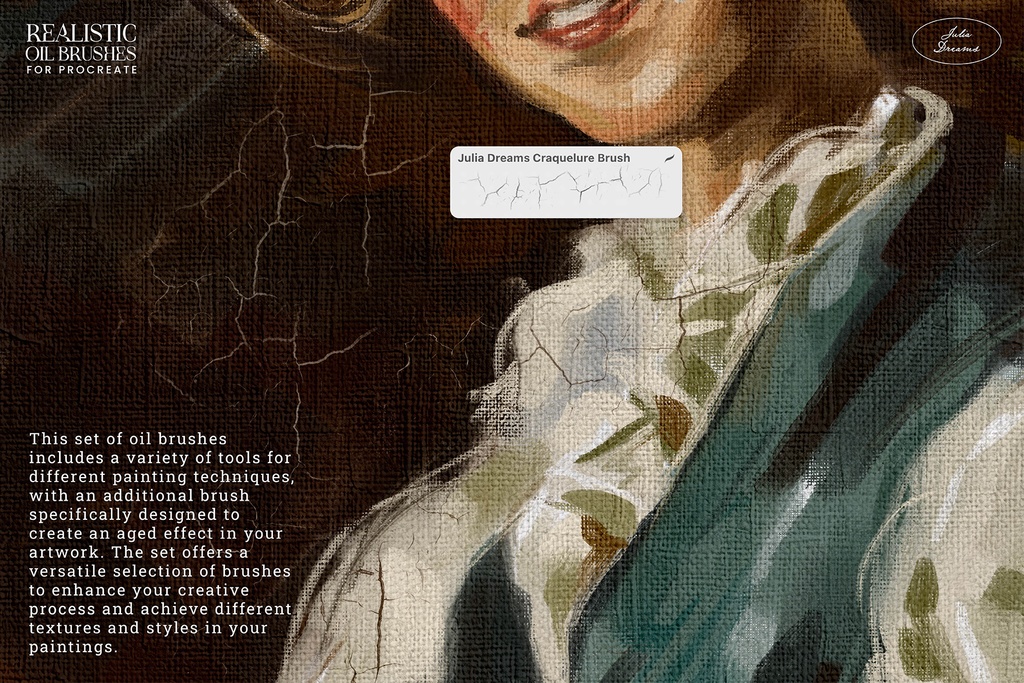 リアルなオイル Procreate ブラシ Realistic Oil Procreate Brushes