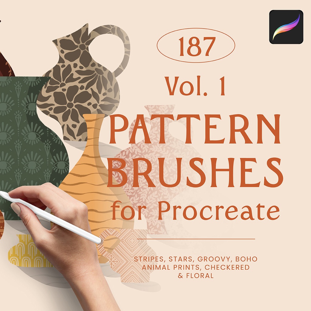 Procreate 用パターンブラシ [187] Pattern Brushes for Procreate