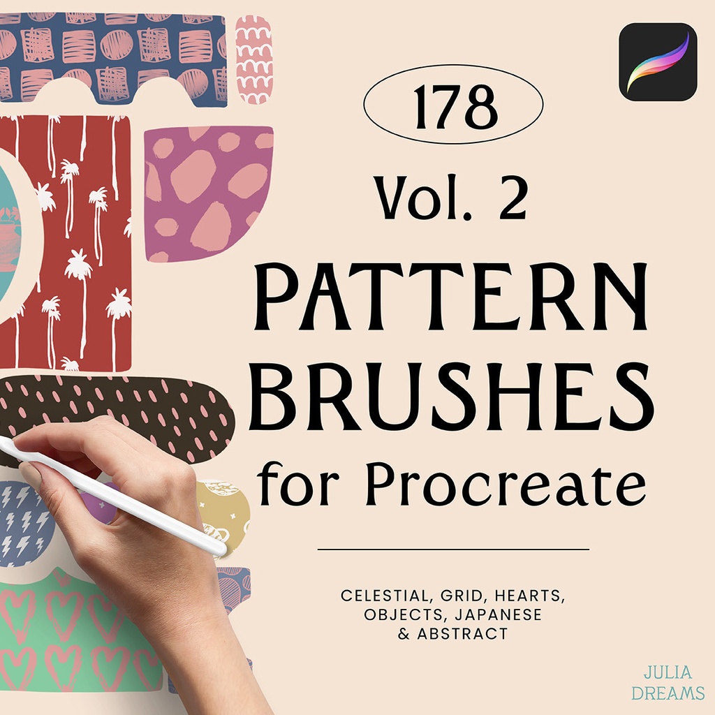 Procreate 用パターンブラシ [178] Pattern Brushes for Procreate