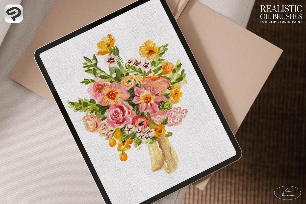 リアルな油彩ブラシ Clip Studio Paint / Realistic Oil Brushes for Clip Studio Paint