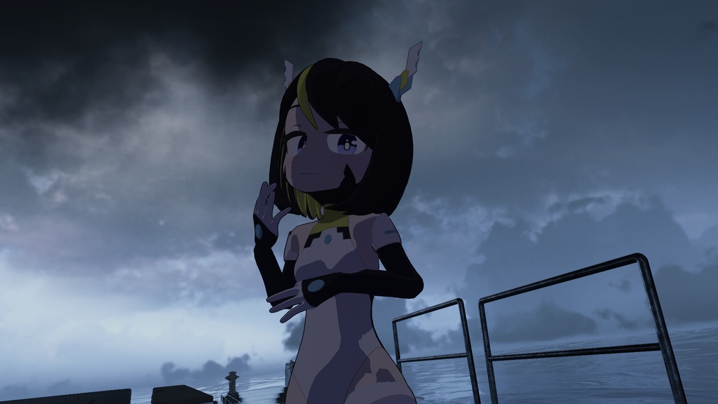 オリジナル3Dモデル「Turquois」VRC想定モデル