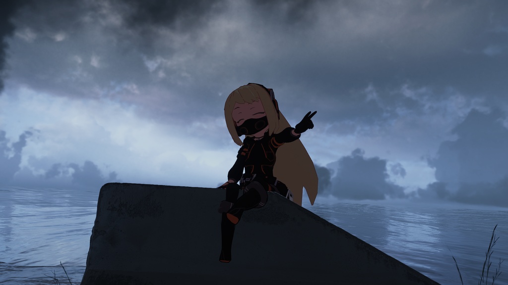 オリジナル3Dモデル「睡蓮乙式」VRC想定モデル