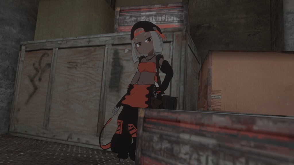 オリジナル3Dモデル「AZAMI」VRC想定モデル