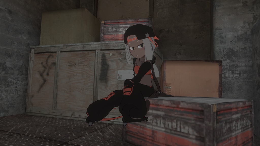 オリジナル3Dモデル「AZAMI」VRC想定モデル