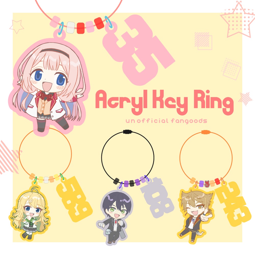 【非公式】アクリルキーリング