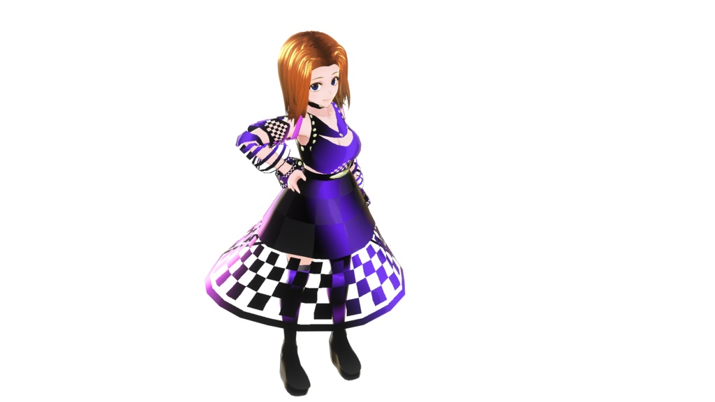 バーチャルアイドル暗黒系衣装(VRoidStudio用テクスチャ)