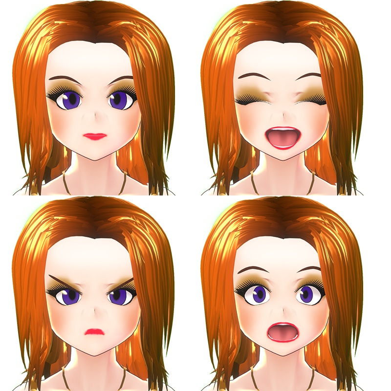 <応援価格>お水系メイクセット(VRoidStudio用)
