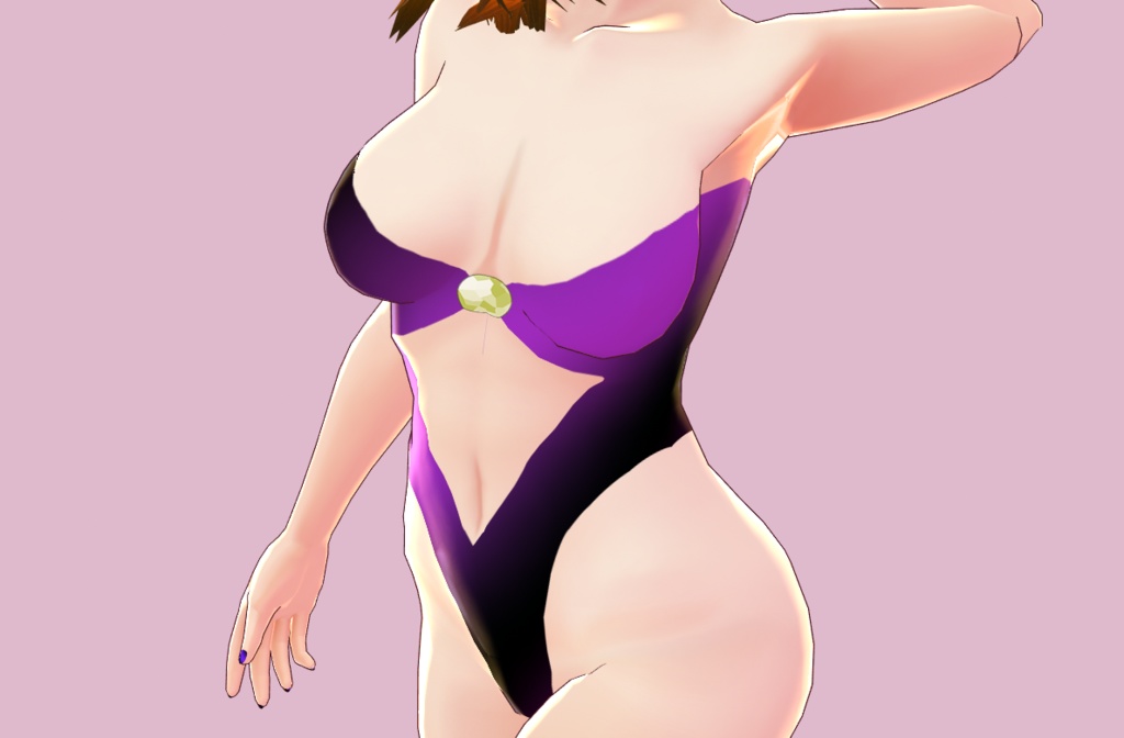 暗黒系水着・対応肌テクスチャセット(VRoidStudio用)