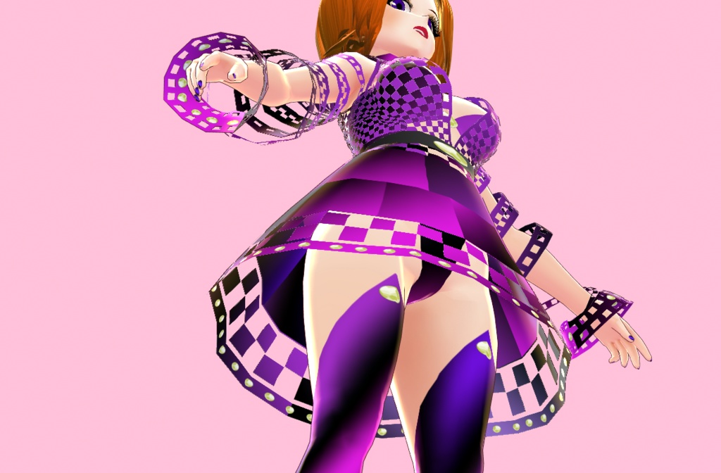 <応援価格>バーチャルアイドル暗黒系衣装Ver2(VRoidStudio用)