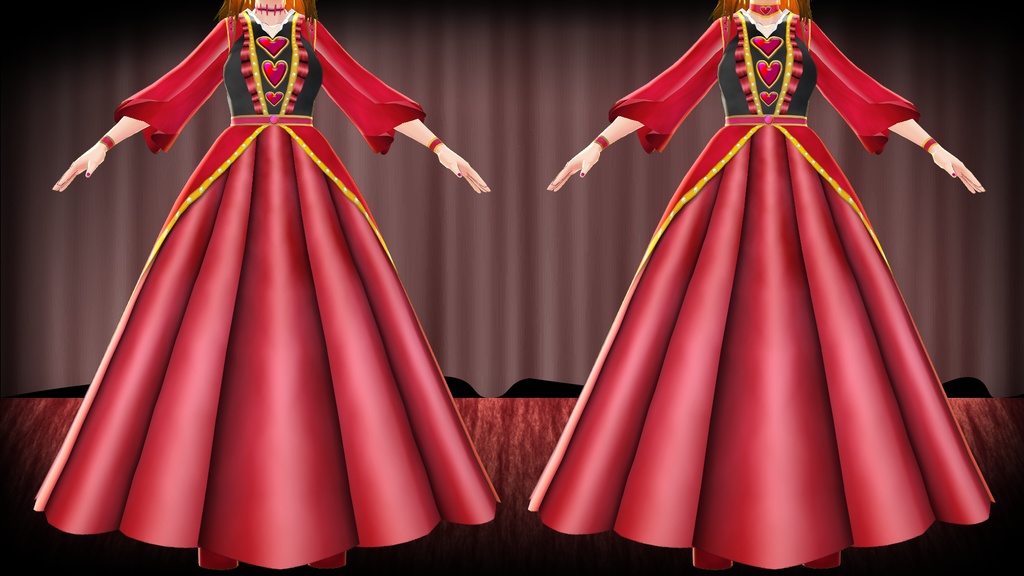 <応援価格>【ゴシックドレス】荘園よりハートを込めて(VRoidStudio用)