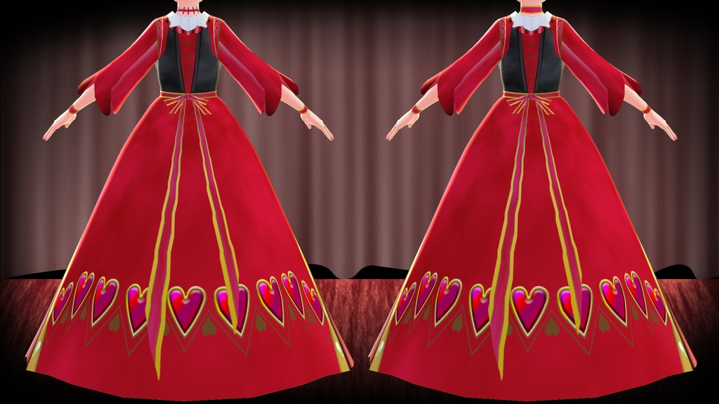 <応援価格>【ゴシックドレス】荘園よりハートを込めて(VRoidStudio用)