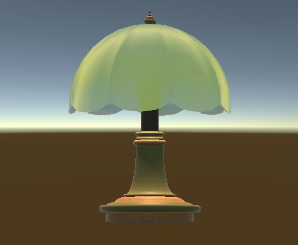 【VRChat想定】卓上ランプ【Bellerophonシリーズ】