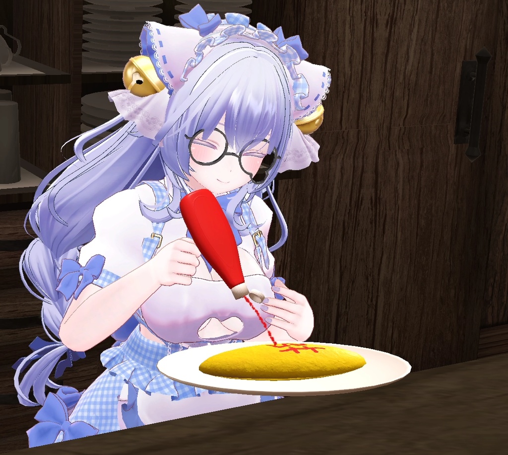 【Udonギミック】オムライス&ケチャップギミック【VRChat】