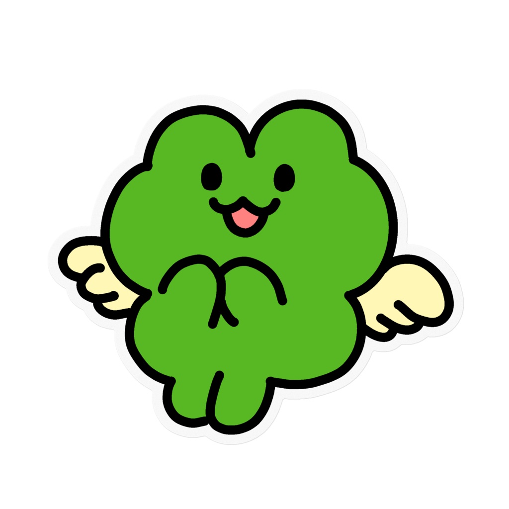 ぷかぷーエンジェルステッカー