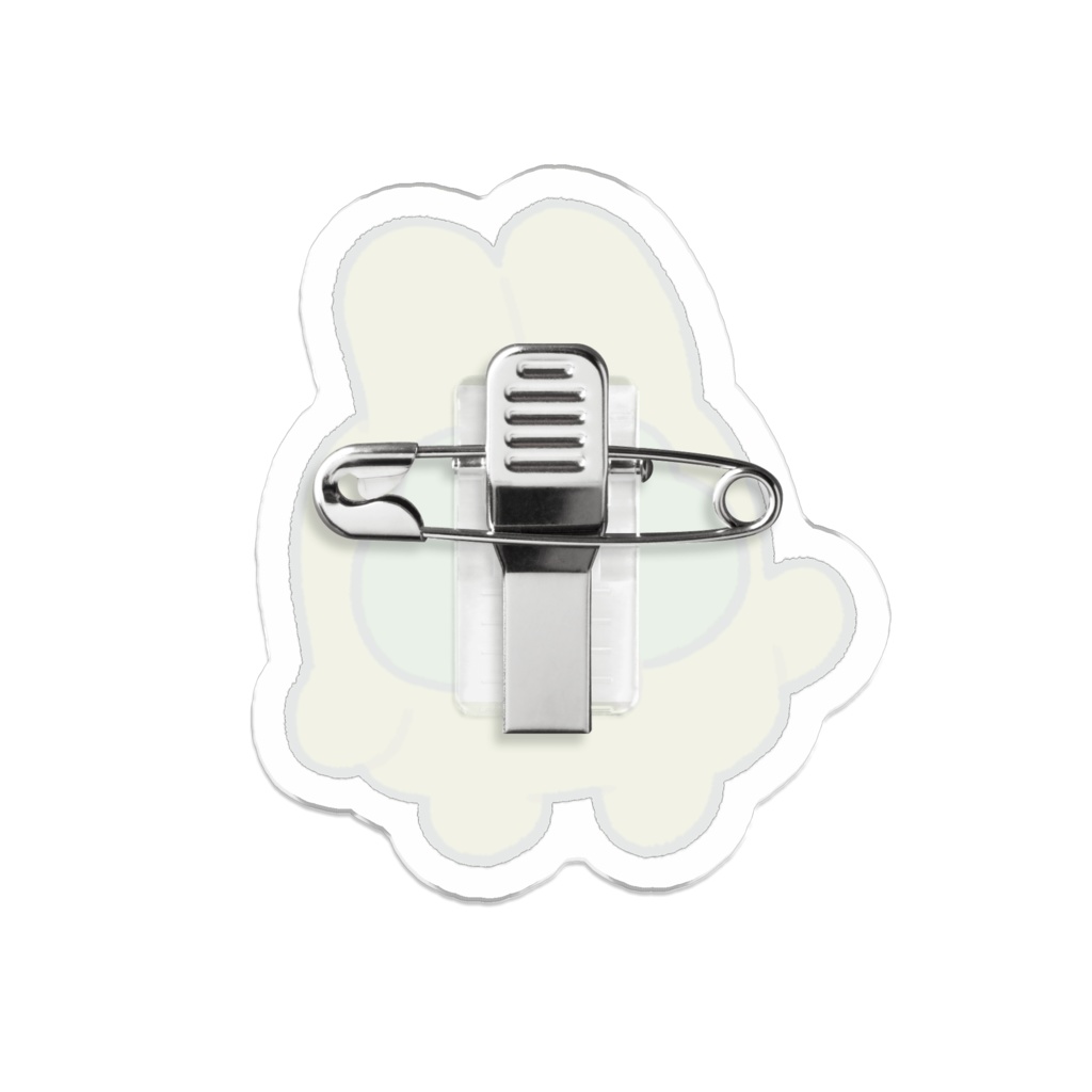 着ぐるみぷかぷー うさぎさんバッジ