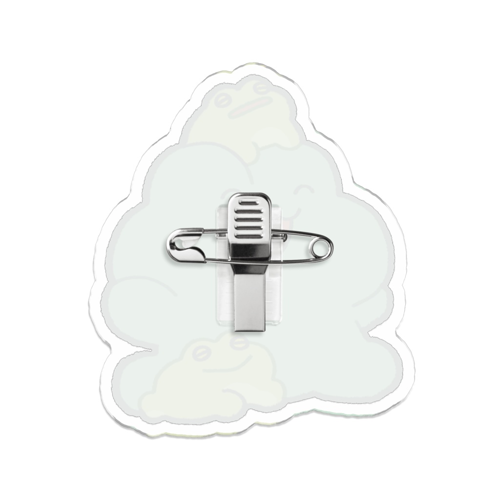 FrogCon2021イベントグッズ:ぷかぷーwithアマガエルアクリルバッジ