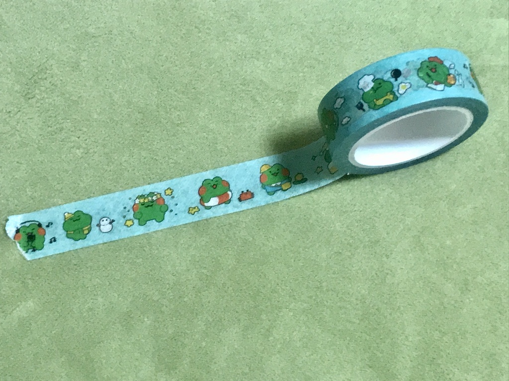 日本国内在住の方用:FrogCon2021 ぷかぷー和紙テープ