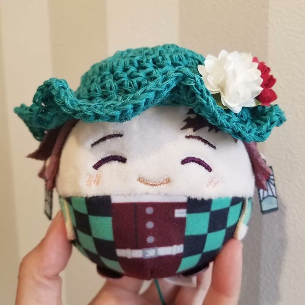 お花ブローチブリムハット