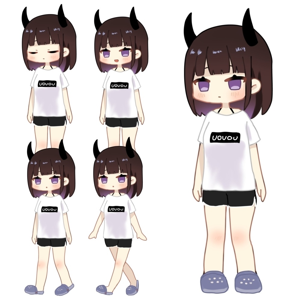 ぷにぷにくろなつ【イラストセット ぷにぷにあばたー】