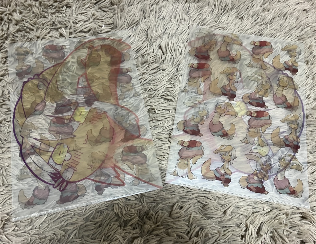 ナナチの透け透けA4クリアファイル