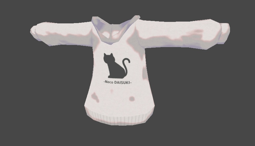 【メリノ対応】ねこ大好きパーカー