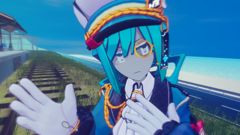 【ターコイズ氏】モノクル