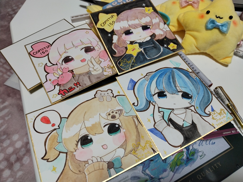 【オーダー(ミニ色紙)】アナログイラスト