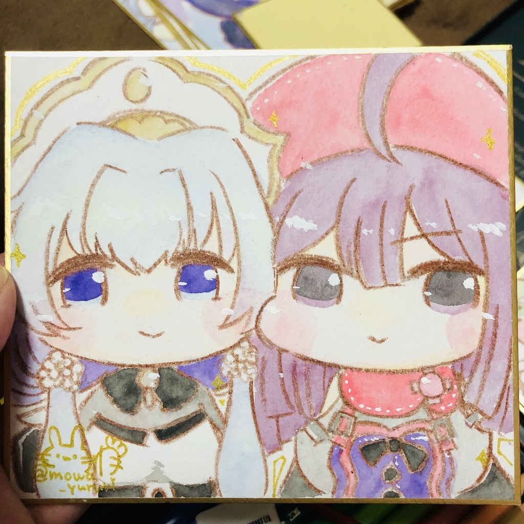 【オーダー(ミニ色紙)】アナログイラスト