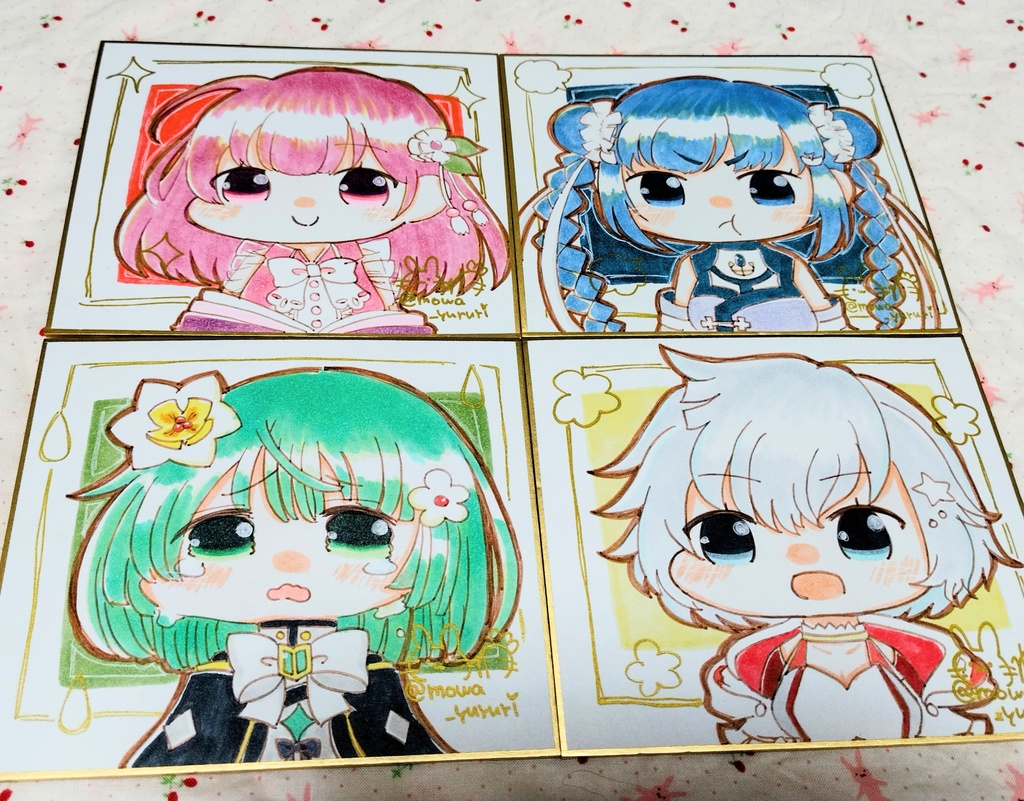 喜怒哀楽 ななか組色紙セット