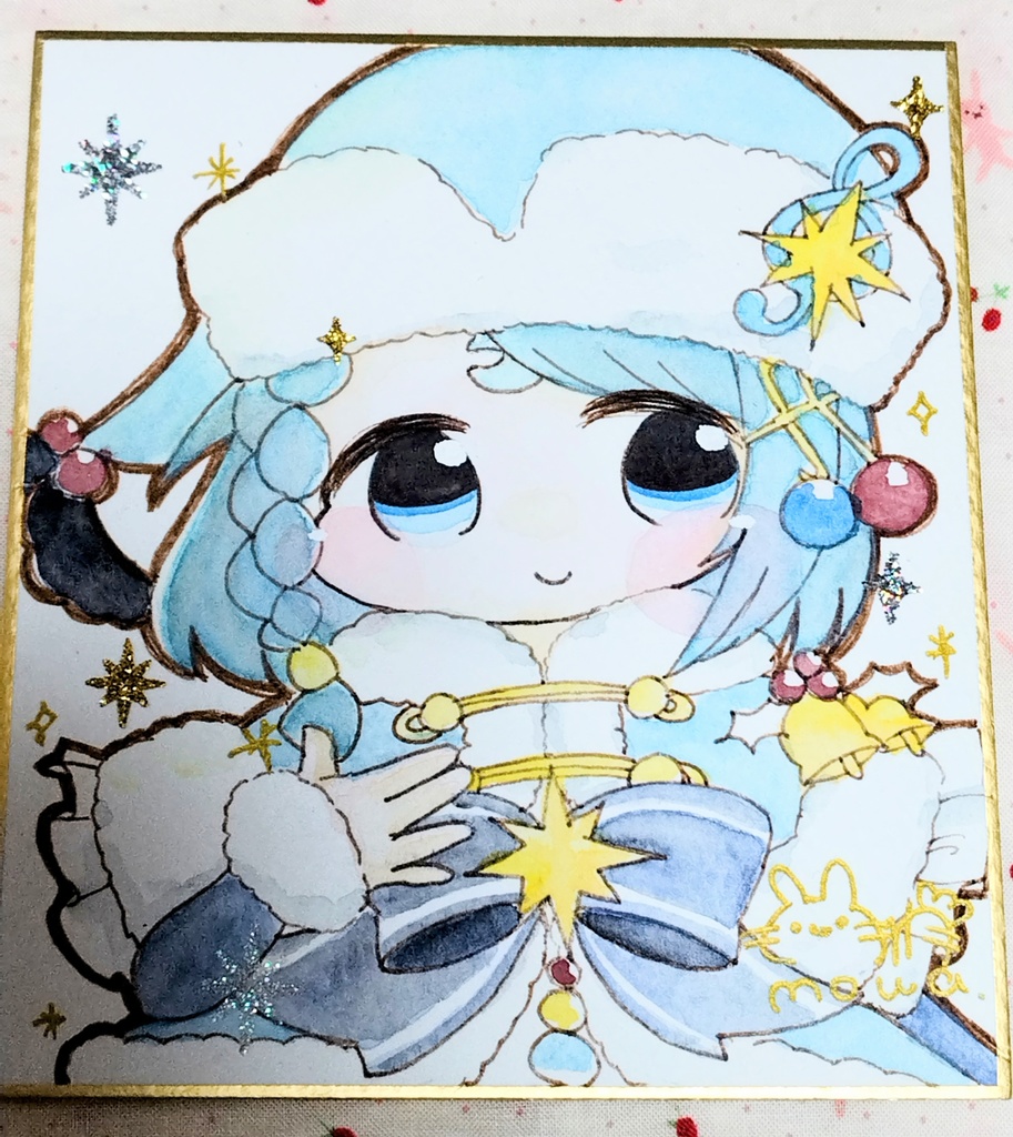 サンタさやか色紙