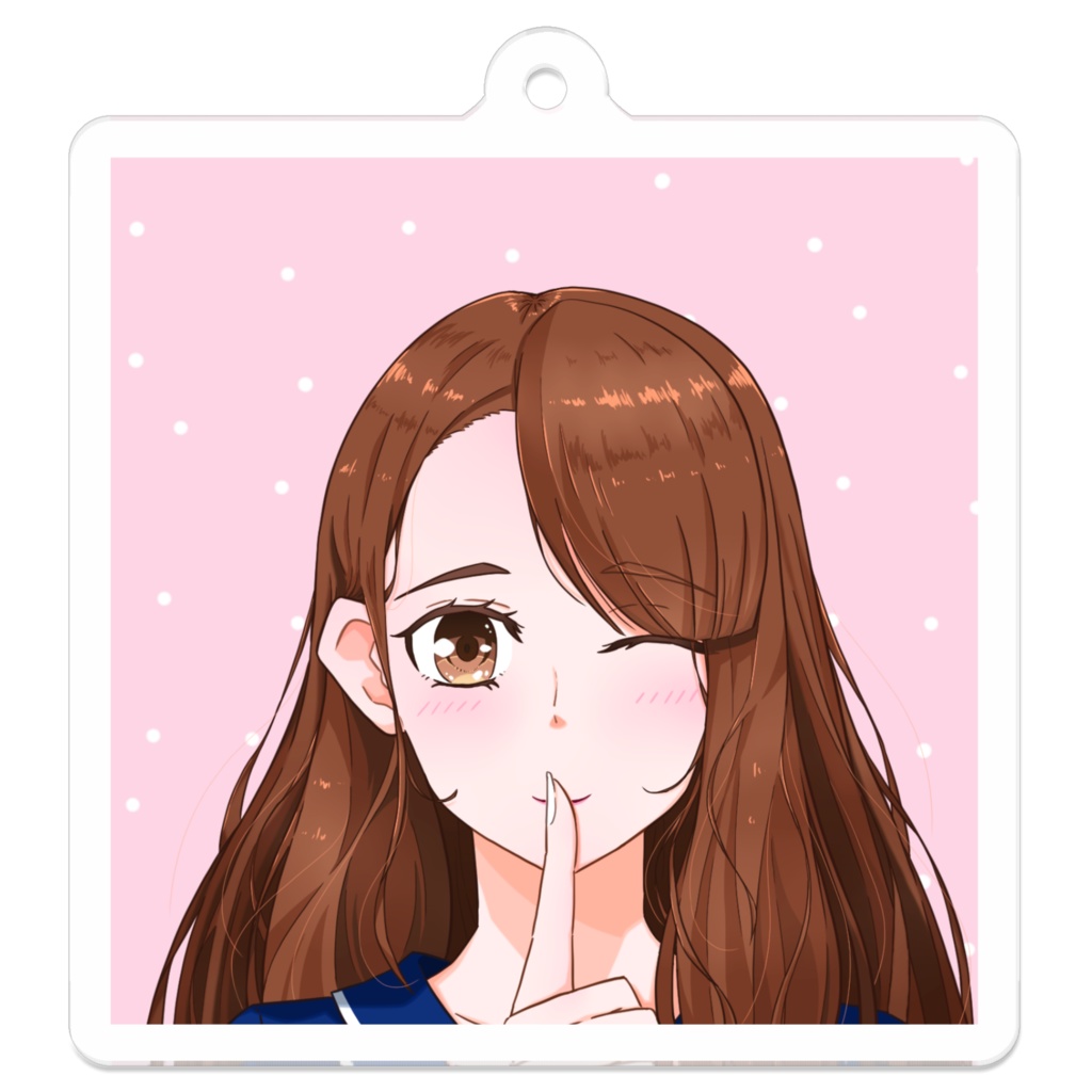 うちのこ「ぽんちゃん」アクリルチャーム(キーホルダー)