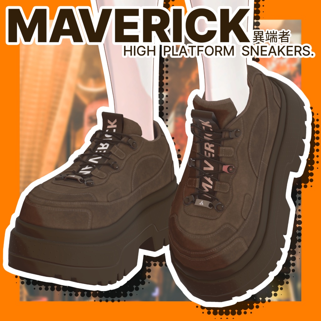 [ 10アバタ対応 ] 「MAVERICK」 ハイプラットフォームスニーカー / High platform sneakers