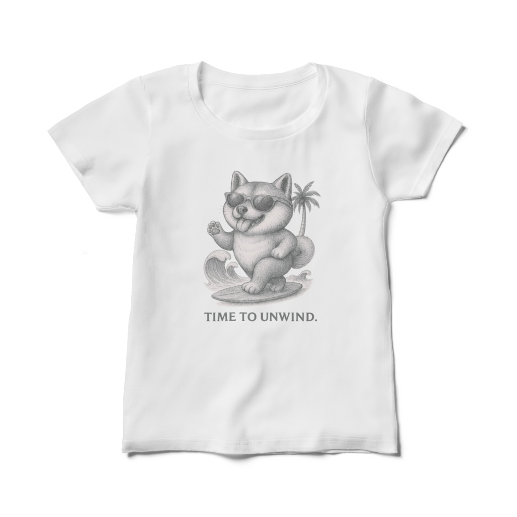 サーフィンしばたんTシャツ夏〜Take a Break〜