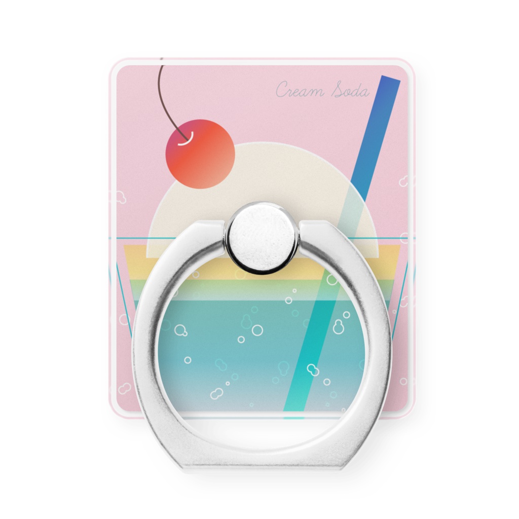 クリームソーダー スマホリング