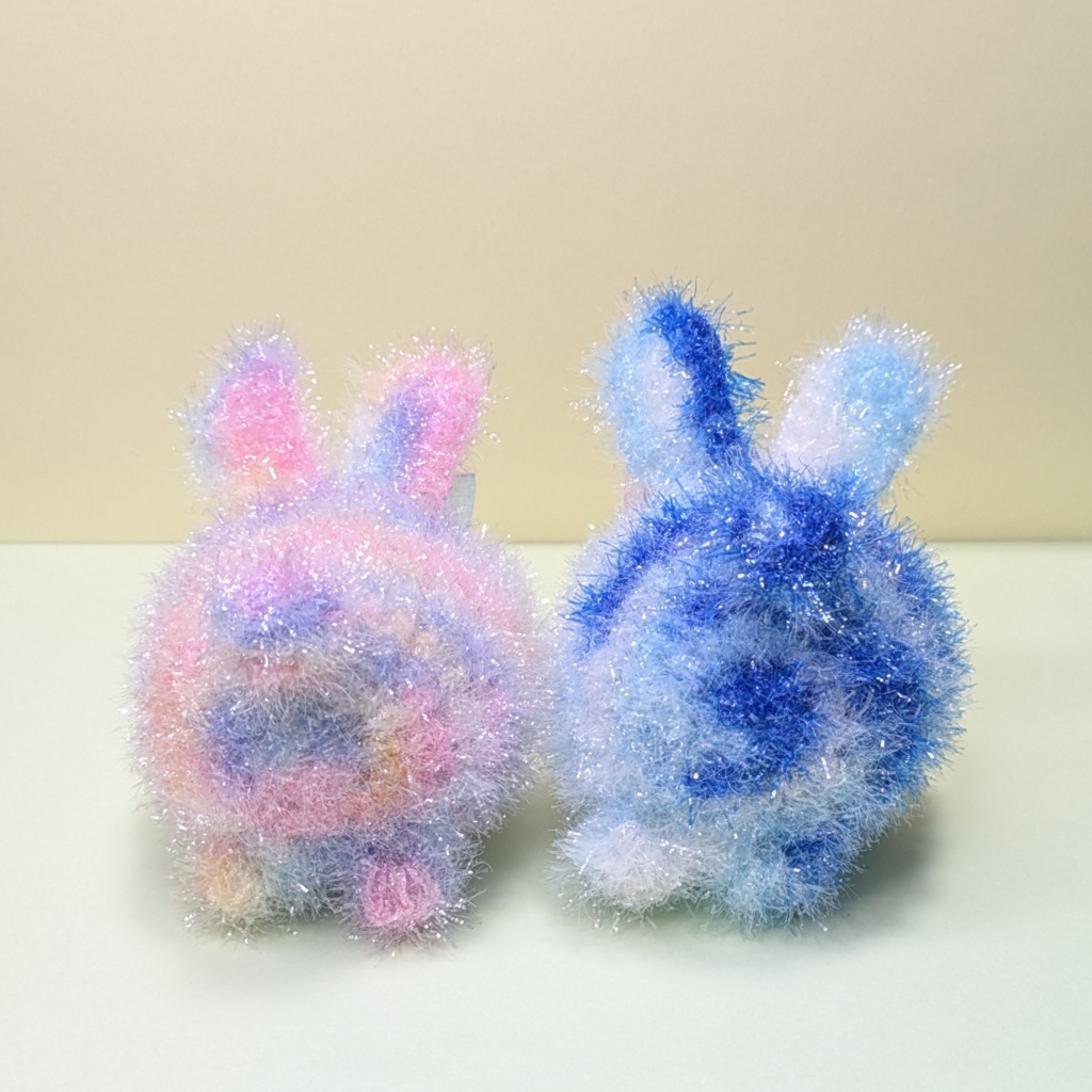 うさちゃんとくまちゃんの着ぐるみ(もちもちマスコットミニサイズ用)