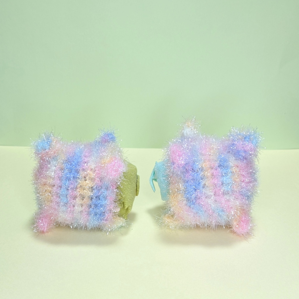 うさちゃんとくまちゃんの着ぐるみ(もちもちマスコットミニサイズ用)