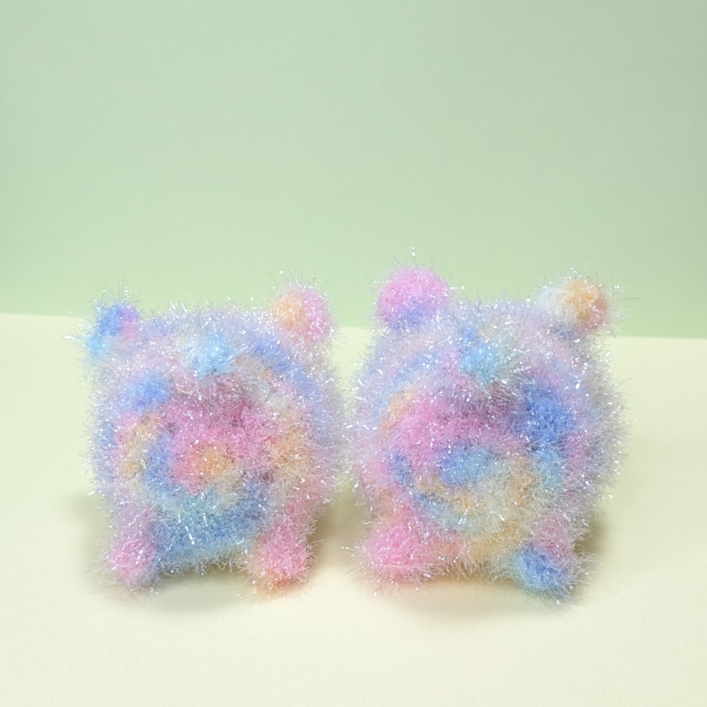 うさちゃんとくまちゃんの着ぐるみ(もちもちマスコットミニサイズ用)