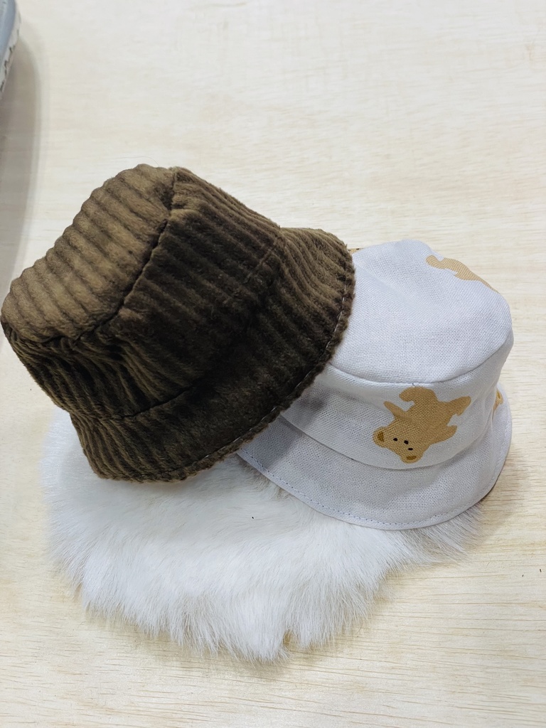 コーデュロイバケットハット