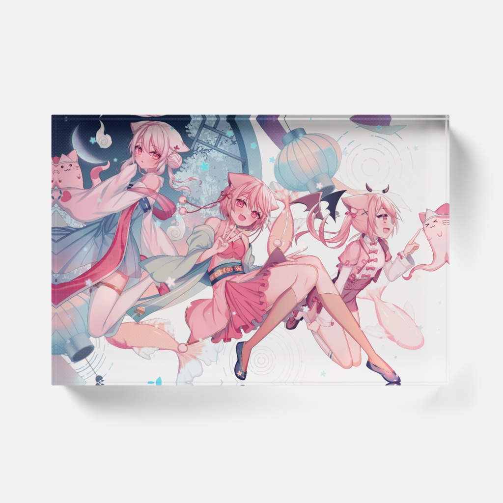 【茜月ももね】3周年記念アクリルブロック